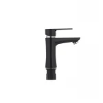 Смеситель для умывальника Plamix Oscar-001 черный (без подводки) (PM0024)