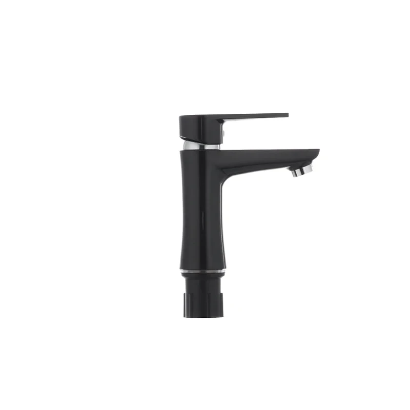 Змішувач для умивальника Plamix Oscar-001 Black (без підводки) (PM0024)