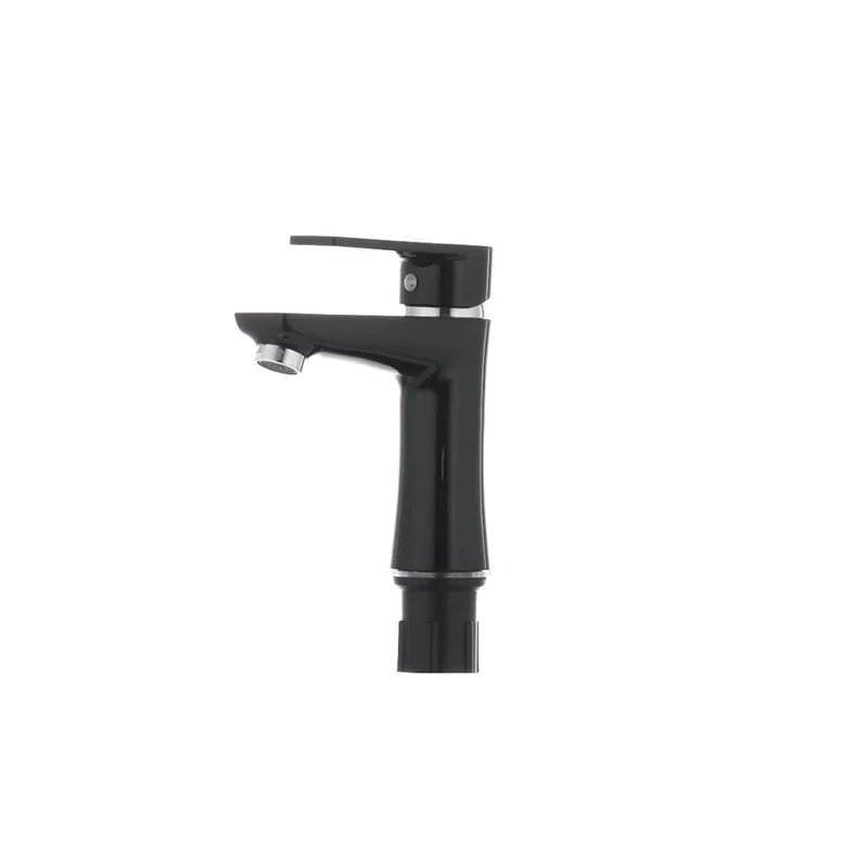 Змішувач для умивальника Plamix Oscar-001 Black (без підводки) (PM0024)