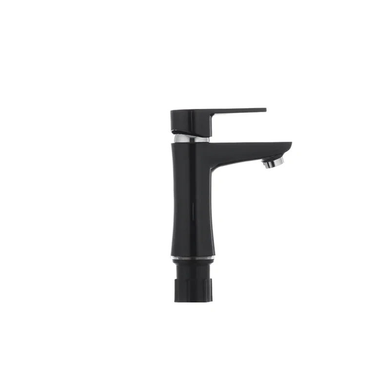 Змішувач для умивальника Plamix Oscar-001 Black (без підводки) (PM0024)