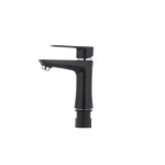 Смеситель для умывальника Plamix Oscar-001 черный (без подводки) (PM0024)