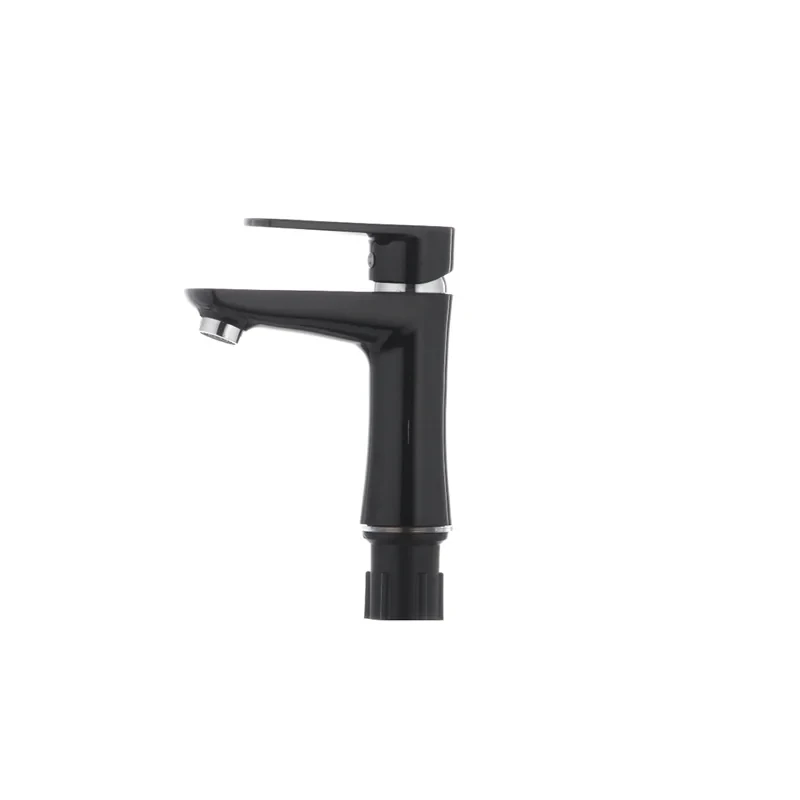 Змішувач для умивальника Plamix Oscar-001 Black (без підводки) (PM0024)