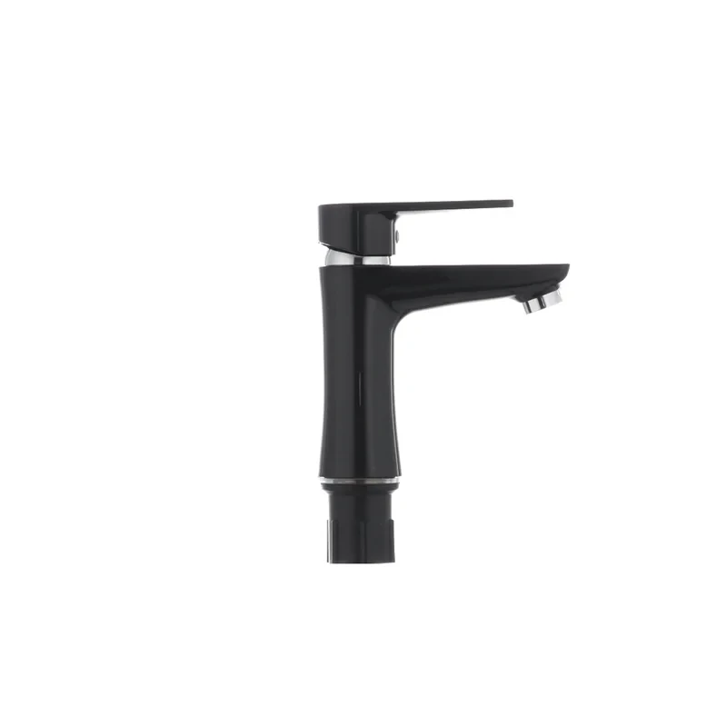 Змішувач для умивальника Plamix Oscar-001 Black (без підводки) (PM0024)