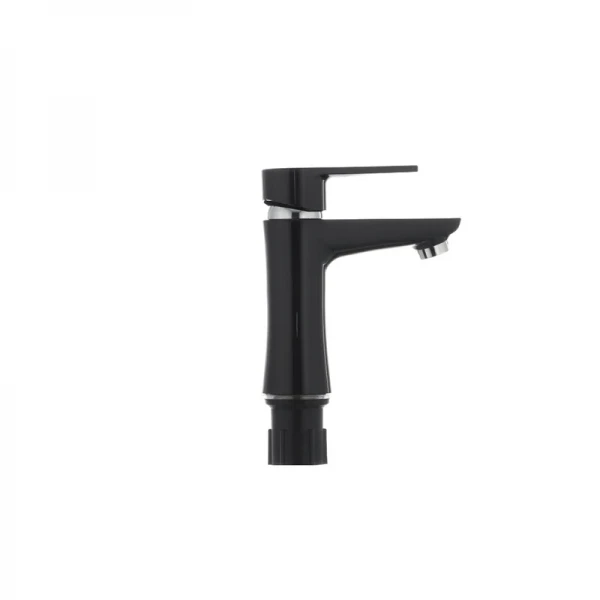 Смеситель для умывальника Plamix Oscar-001 черный (без подводки) (PM0024)