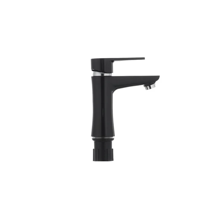 Змішувач для умивальника Plamix Oscar-001 Black (без підводки) (PM0024)