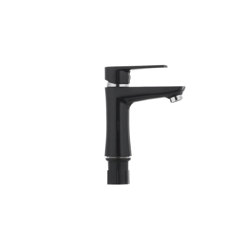 Змішувач для умивальника Plamix Oscar-001 Black (без підводки) (PM0024)