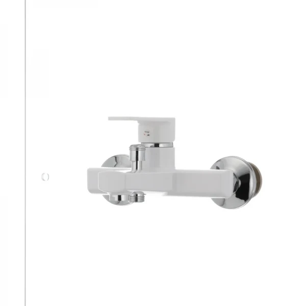 Смеситель для ванны Plamix Oscar-009 пластиковый белый однорычажный (PM0025)