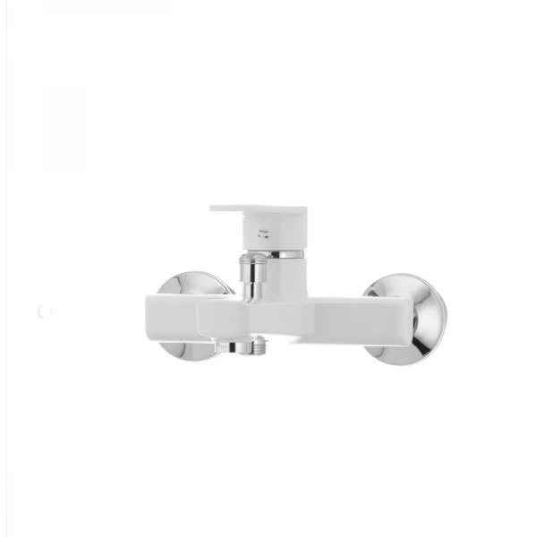 Смеситель для ванны Plamix Oscar-009 пластиковый белый однорычажный (PM0025)