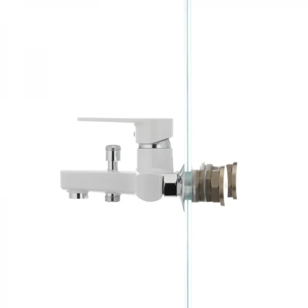 Смеситель для ванны Plamix Oscar-009 пластиковый белый однорычажный (PM0025)