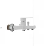 Смеситель для ванны Plamix Oscar-009 пластиковый белый однорычажный (PM0025)