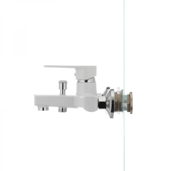 Смеситель для ванны Plamix Oscar-009 пластиковый белый однорычажный (PM0025)