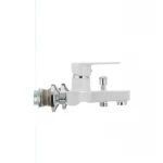 Смеситель для ванны Plamix Oscar-009 пластиковый белый однорычажный (PM0025)