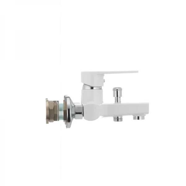 Смеситель для ванны Plamix Oscar-009 пластиковый белый однорычажный (PM0025)