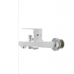 Смеситель для ванны Plamix Oscar-009 White (без шланга и лейки) (PM0025)