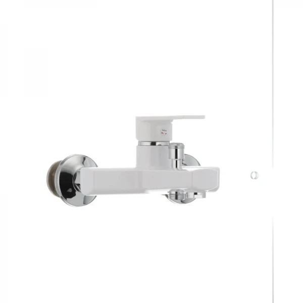 Смеситель для ванны Plamix Oscar-009 White (без шланга и лейки) (PM0025)