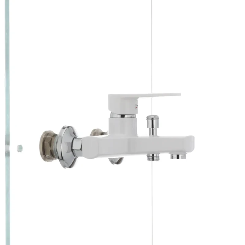 Смеситель для ванны Plamix Oscar-009 White (без шланга и лейки) (PM0025)