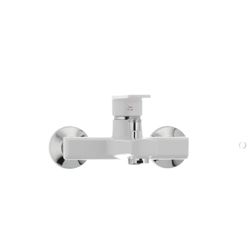 Смеситель для ванны Plamix Oscar-009 White (без шланга и лейки) (PM0025)