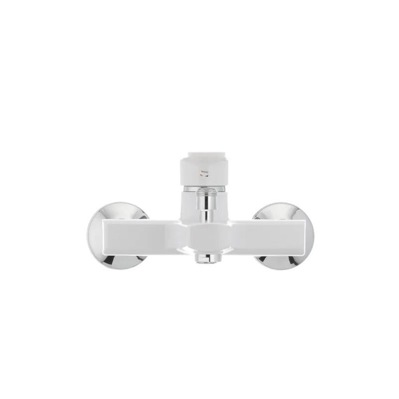 Смеситель для ванны Plamix Oscar-009 White (без шланга и лейки) (PM0025)