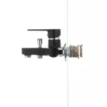 Смеситель для ванны Plamix Oscar-009 черный глянцевый из ABS-пластика, однорычажный, без шланга и лейки (PM0027)