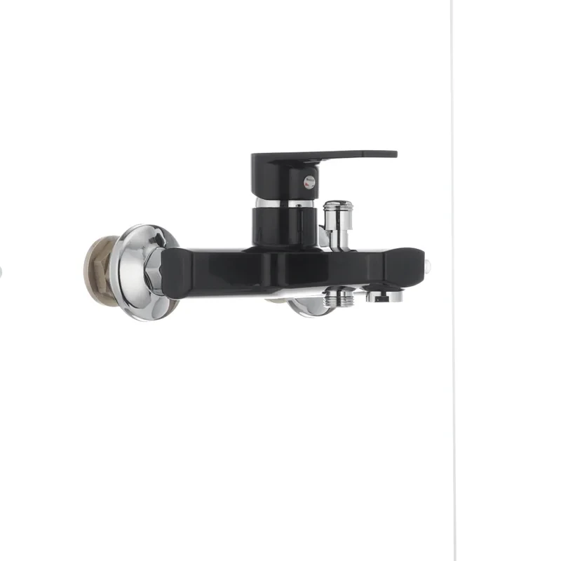 Смеситель для ванны Plamix Oscar-009 черный (без шланга и лейки) (PM0027)