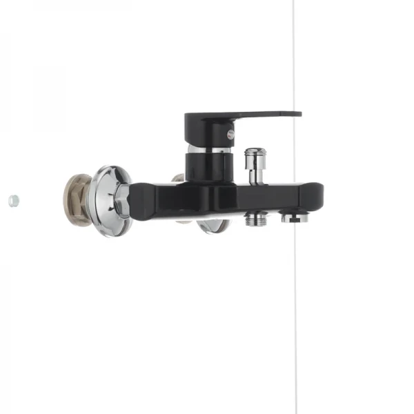 Смеситель для ванны Plamix Oscar-009 черный (без шланга и лейки) (PM0027)