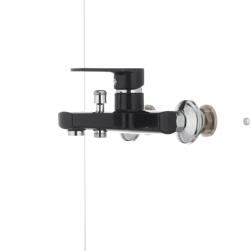 Смеситель для ванны Plamix Oscar-009 черный (без шланга и лейки) (PM0027)