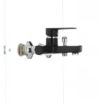 Смеситель для ванны Plamix Oscar-009 черный (без шланга и лейки) (PM0027)