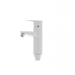 Смеситель для умывальника Plamix Sergio-001 белый (без подводки) (PM0028)