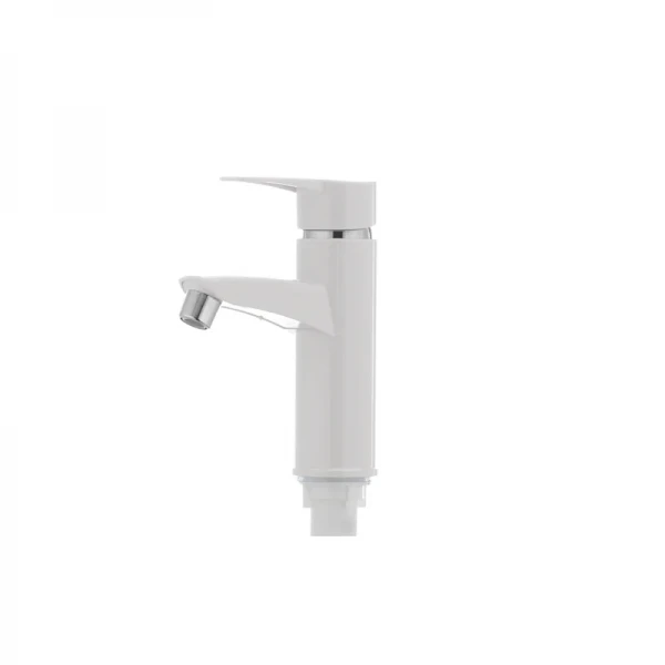 Смеситель для умывальника Plamix Sergio-001 белый (без подводки) (PM0028)