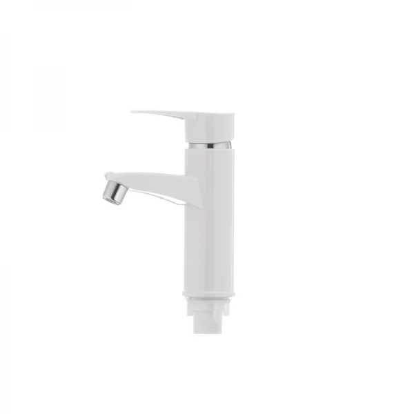 Смеситель для умывальника Plamix Sergio-001 белый (без подводки) (PM0028)
