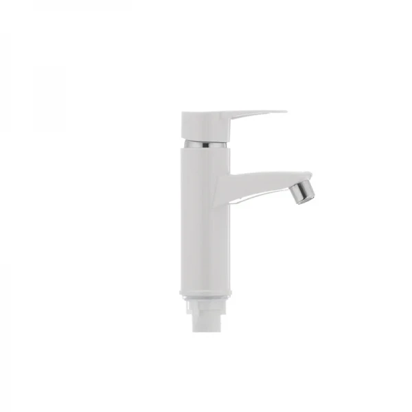 Смеситель для умывальника Plamix Sergio-001 белый (без подводки) (PM0028)