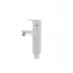 Смеситель для умывальника Plamix Sergio-001 белый (без подводки) (PM0028)