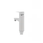 Смеситель для умывальника Plamix Sergio-001 белый (без подводки) (PM0028)