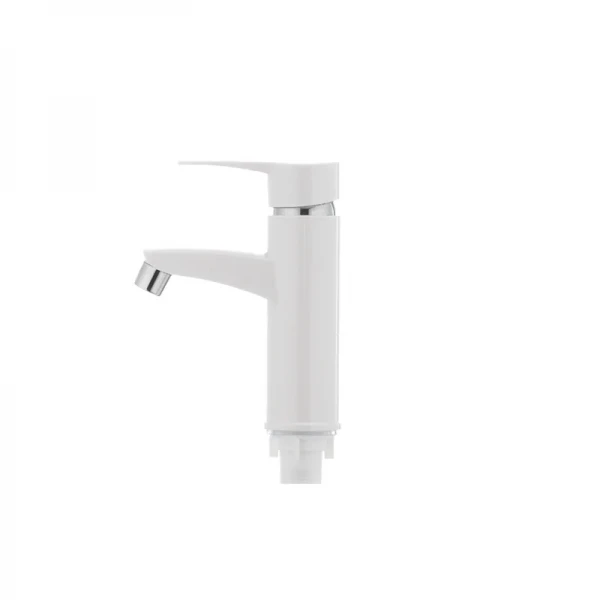Смеситель для умывальника Plamix Sergio-001 белый (без подводки) (PM0028)