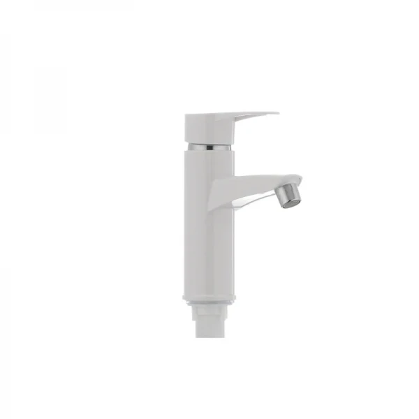 Смеситель для умывальника Plamix Sergio-001 белый (без подводки) (PM0028)