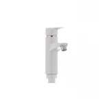 Смеситель для умывальника Plamix Sergio-001 белый (без подводки) (PM0028)