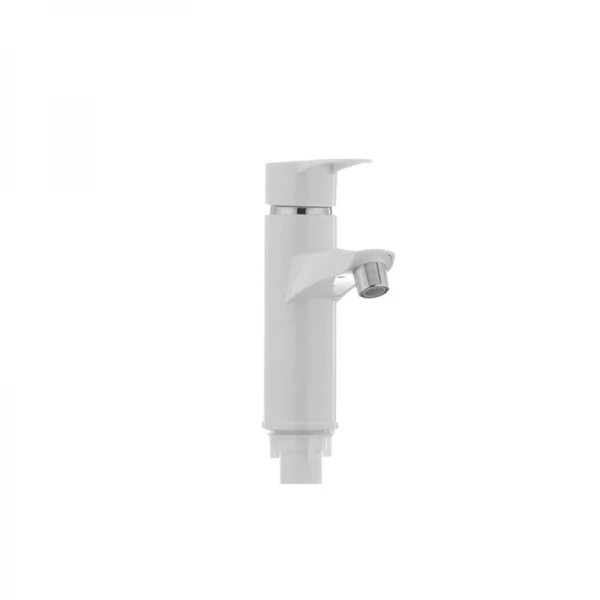 Смеситель для умывальника Plamix Sergio-001 белый (без подводки) (PM0028)