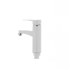 Смеситель для умывальника Plamix Sergio-001 белый (без подводки) (PM0028)