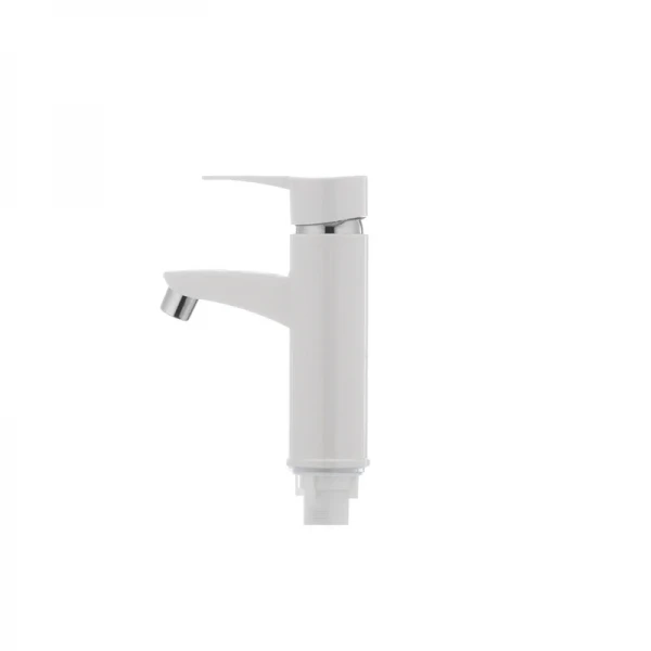 Смеситель для умывальника Plamix Sergio-001 белый (без подводки) (PM0028)