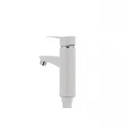 Смеситель для умывальника Plamix Sergio-001 белый (без подводки) (PM0028)