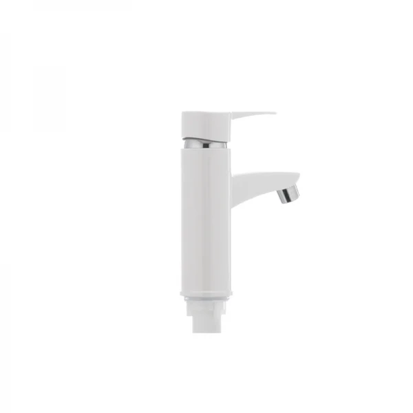 Смеситель для умывальника Plamix Sergio-001 белый (без подводки) (PM0028)