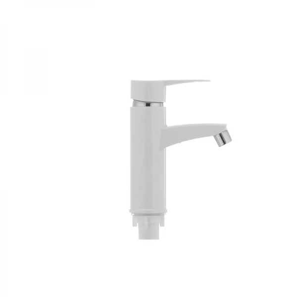 Смеситель для умывальника Plamix Sergio-001 белый (без подводки) (PM0028)