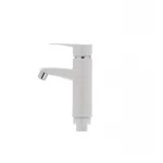 Смеситель для умывальника Plamix Sergio-001 белый (без подводки) (PM0028)