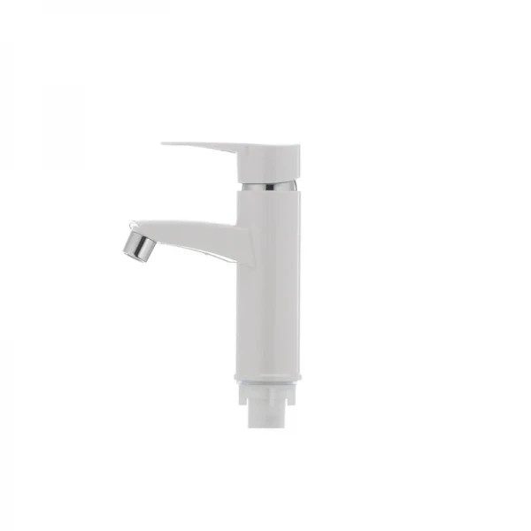 Смеситель для умывальника Plamix Sergio-001 белый (без подводки) (PM0028)