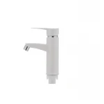 Смеситель для умывальника Plamix Sergio-001 белый (без подводки) (PM0028)