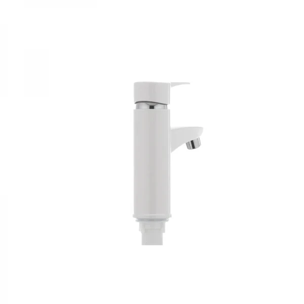 Смеситель для умывальника Plamix Sergio-001 белый (без подводки) (PM0028)