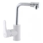 Смеситель для умывальника Plamix Mario-001 White (без подводки) (PM0556)