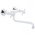 Смеситель на кухню Plamix Amax-361 Белый (без подводки) (PM0583)