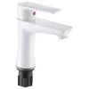 Смеситель для умывальника Plamix Oscar-001(W) Белый (без подводки) (PM0601)