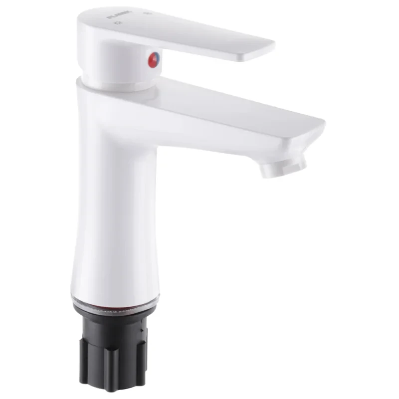 Смеситель для умывальника Plamix Oscar-001(W) Белый (без подводки) (PM0601)